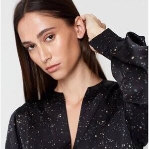 VINCE Constellation Print Poet Dress